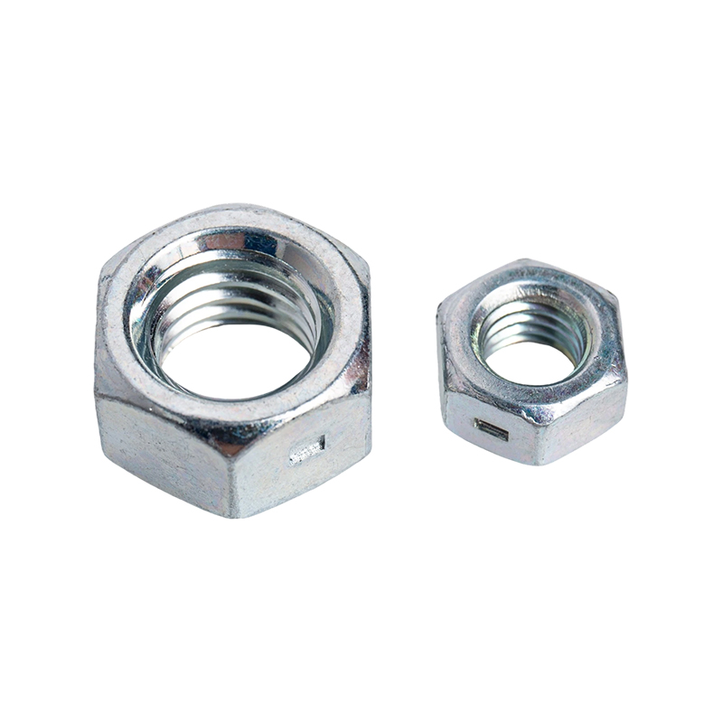 Đai ốc lục giác bằng thép carbon được đóng dấu dây buộc ba điểm đai ốc lục giác bên ngoài Đai ốc khóa 4,8 cấp