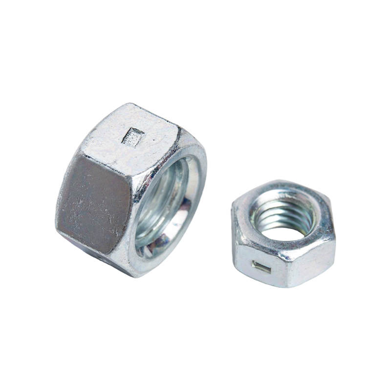 Đai ốc lục giác bằng thép carbon được đóng dấu dây buộc ba điểm đai ốc lục giác bên ngoài Đai ốc khóa 4,8 cấp