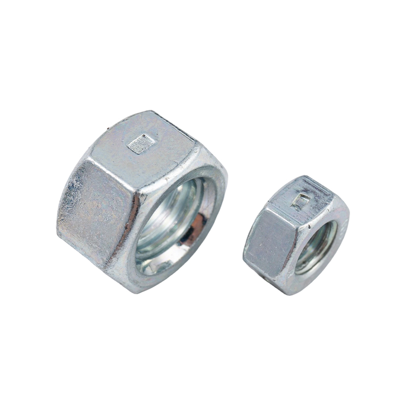 Đai ốc lục giác bằng thép carbon được đóng dấu dây buộc ba điểm đai ốc lục giác bên ngoài Đai ốc khóa 4,8 cấp