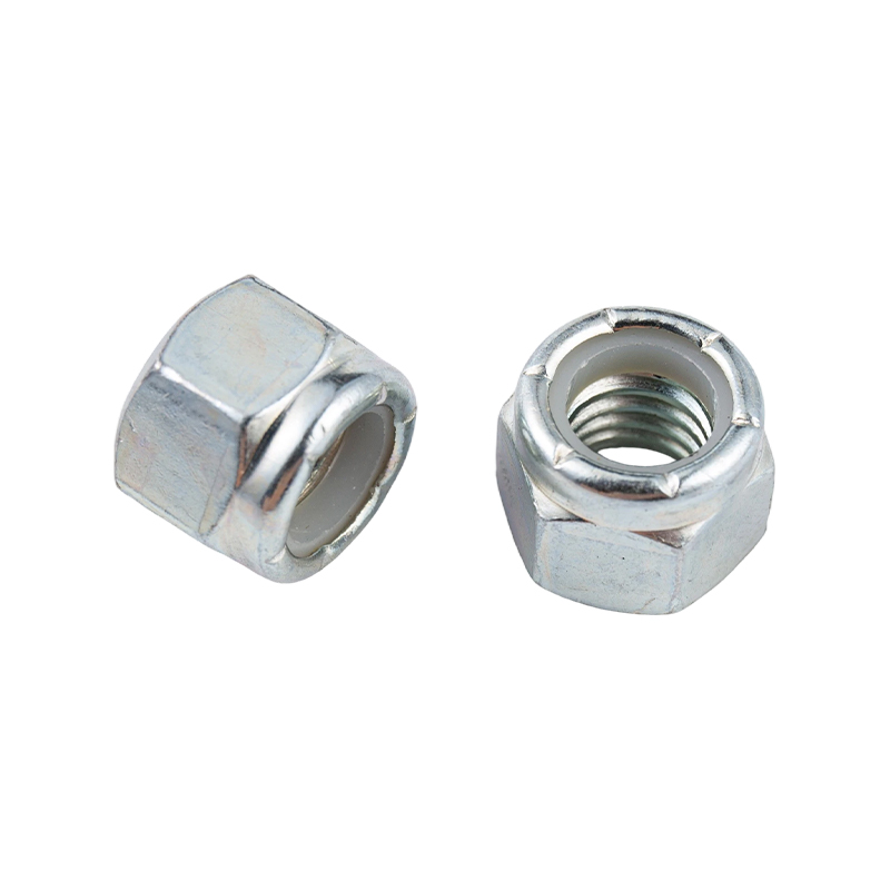 Đai ốc lục giác khóa tự khóa bằng thép carbon nylon chống lỏng và chống trượt