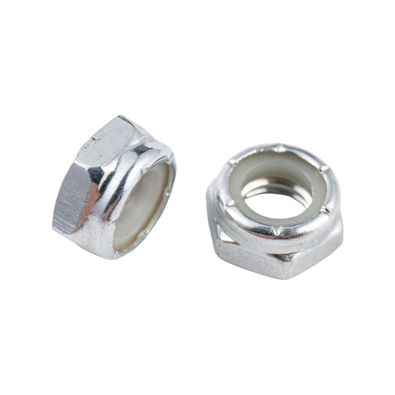 Đai ốc lục giác khóa tự khóa bằng thép carbon nylon chống lỏng và chống trượt