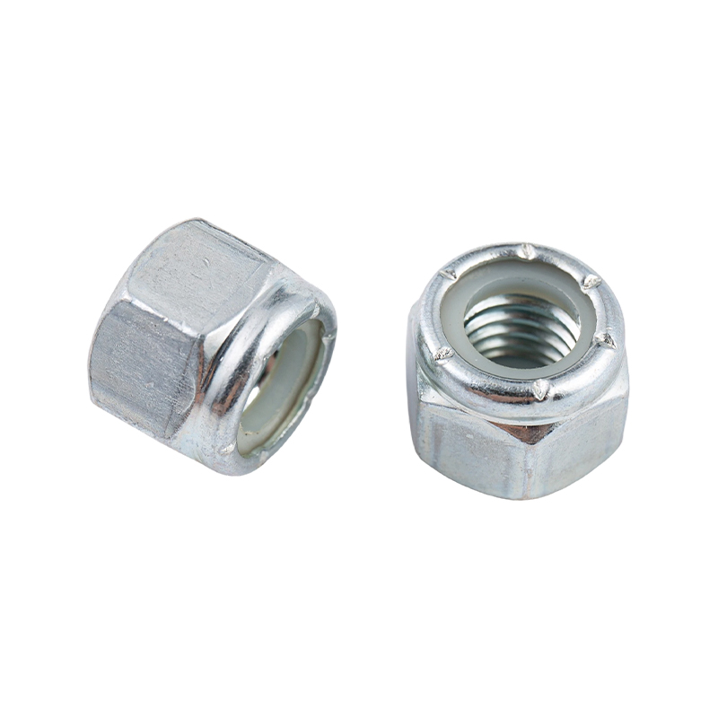 Đai ốc lục giác khóa tự khóa bằng thép carbon nylon chống lỏng và chống trượt